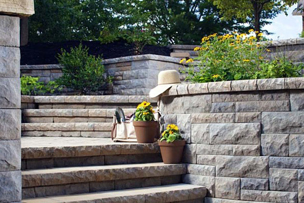 Outdoor Stairs Hardscaping Raleigh