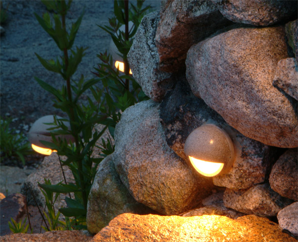 Outdoor Stone Lighting Raleigh